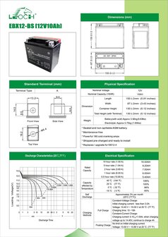 Leoch motobatterij EBX12-BS