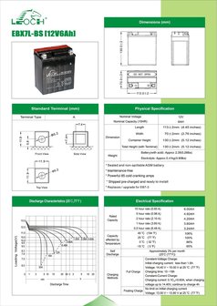 Leoch motobatterij EBX7L-BS