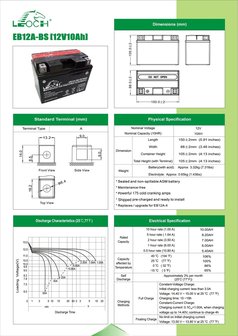 Leoch motobatterij EB12A-BS