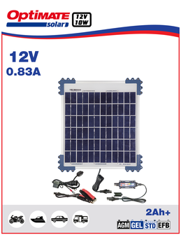 OptiMate SOLAR + 10W Solar Panel