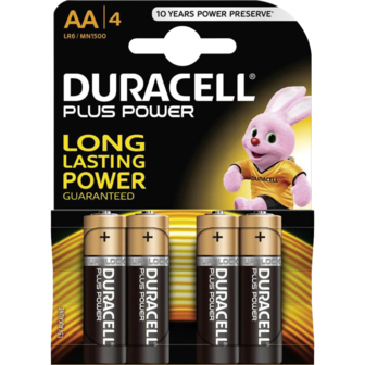 DURACELL MN1500/AA ALKALINE 100% PLUS POWER  