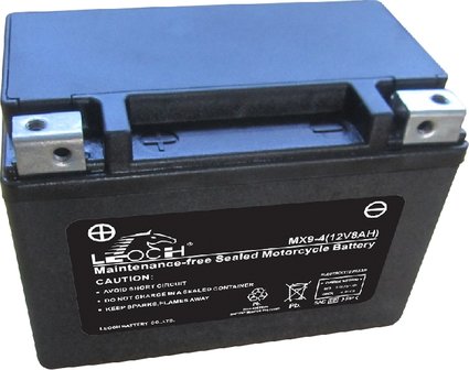 Leoch motobatterij  MX9-4 (ETX9) 