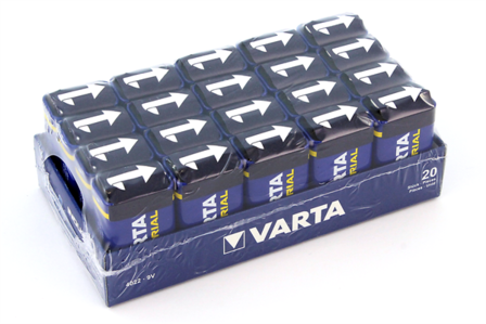 VARTA INDUSTRIAL SIZE E/9V 20ST