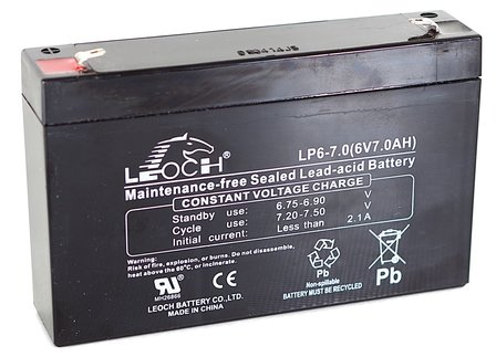 SLA BATTERIJ LEOCH 6V - 7AH