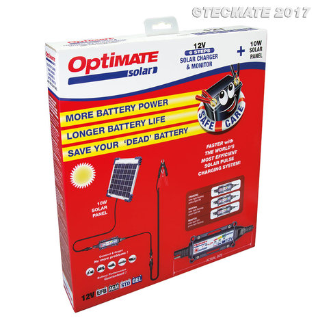 OptiMate SOLAR + 10W Solar Panel