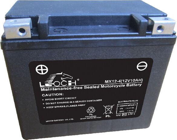 Leoch motobatterij  MX12-4 (ETX12)