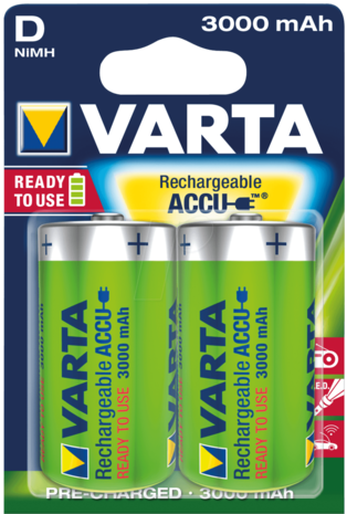 VARTA D Nimh 3000mAh R2U (2) 